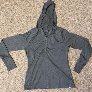 Eddie Bauer Charcoal Striped Women's Hoodie